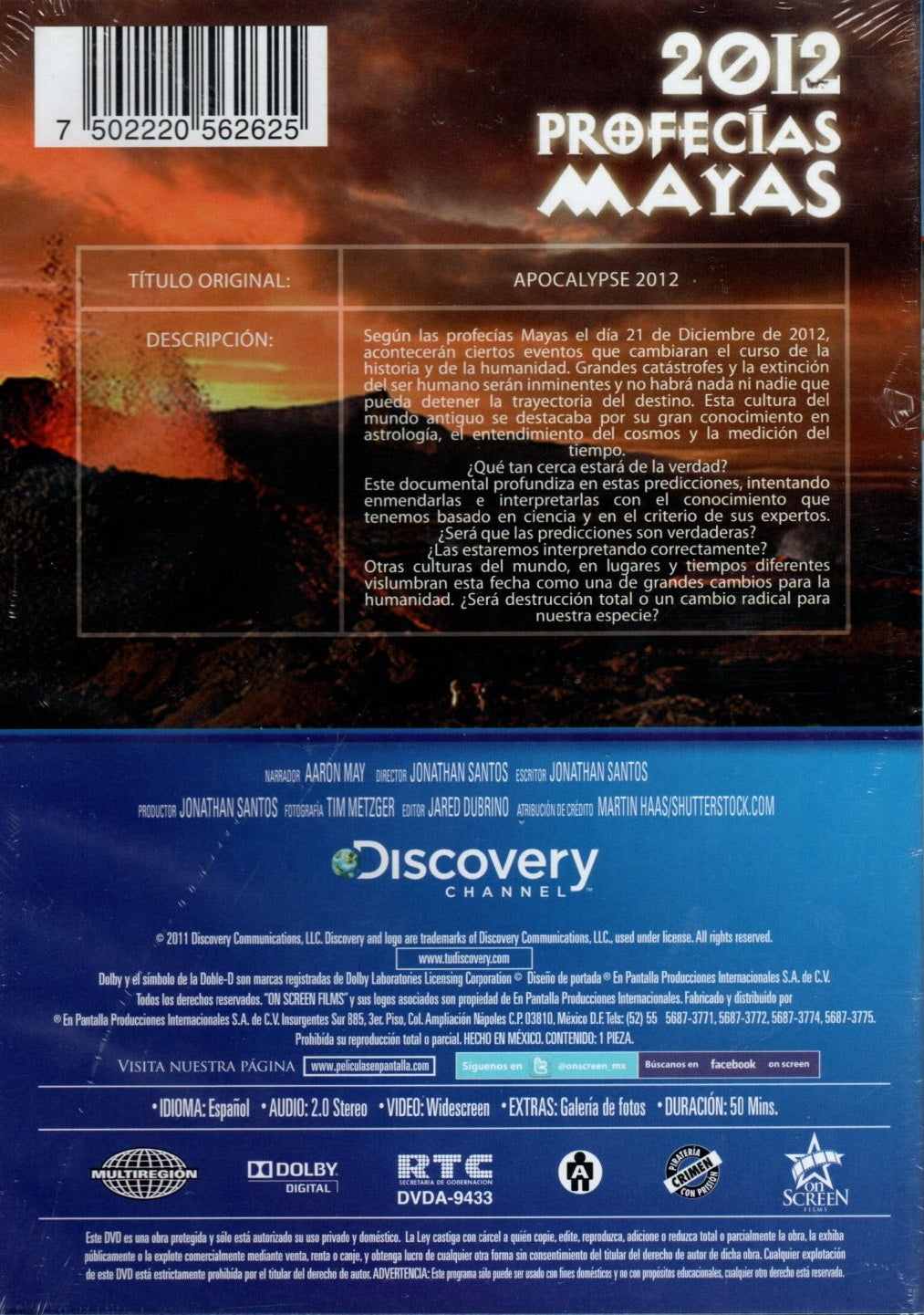 DVD 2012 PROFECIAS MAYAS