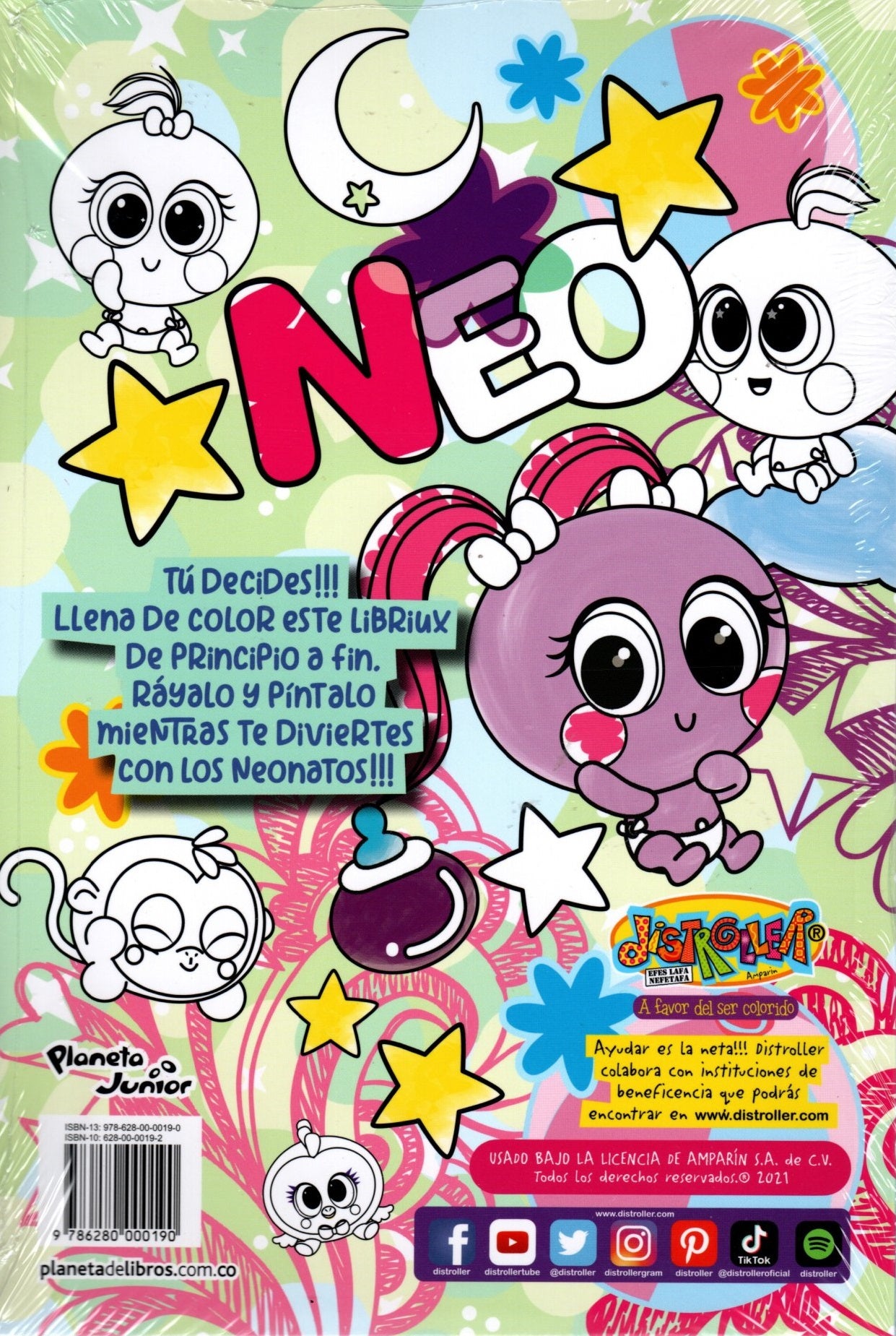 Libro Neonato - Super Colorea Este Neobuk