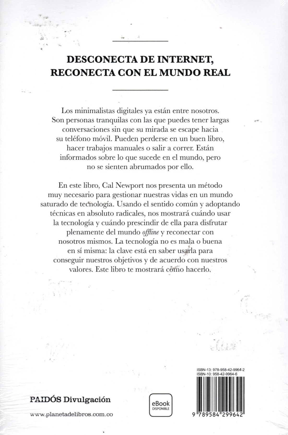 Libro Cal Newport - Minimalismo Digital