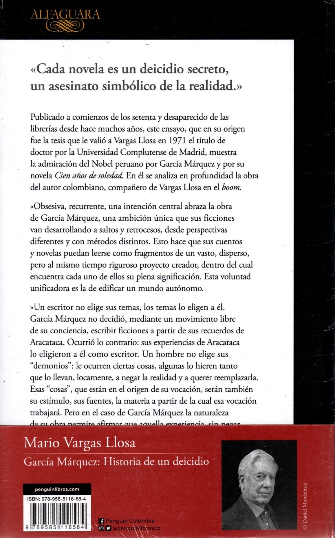 Libro Mario Vargas Llosa, García Márquez - Historia De Un Deicidio