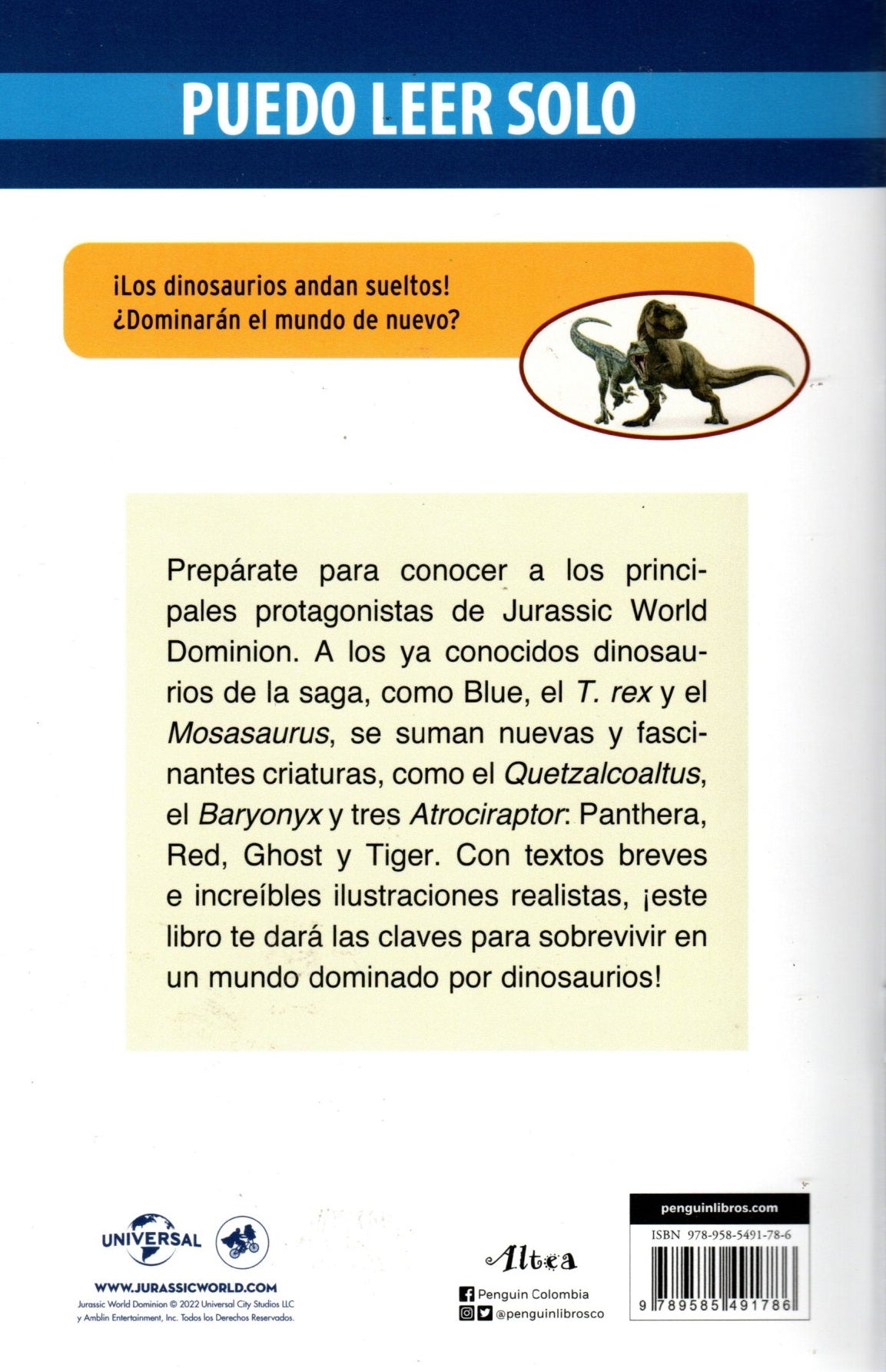 Libro ¡Dinosaurios En Fuga!