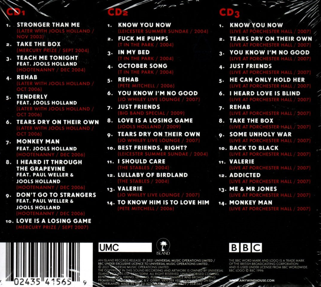 CDX3 Amy Winehouse – At The BBC