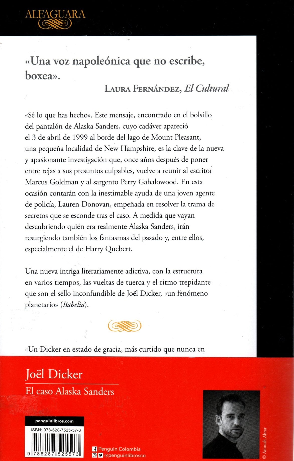 Libro Joël Dicker- El Caso Alaska Sanders