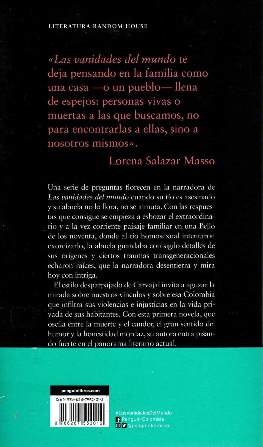 Libro Estefanía Carvajal - Las Vanidades Del Mundo