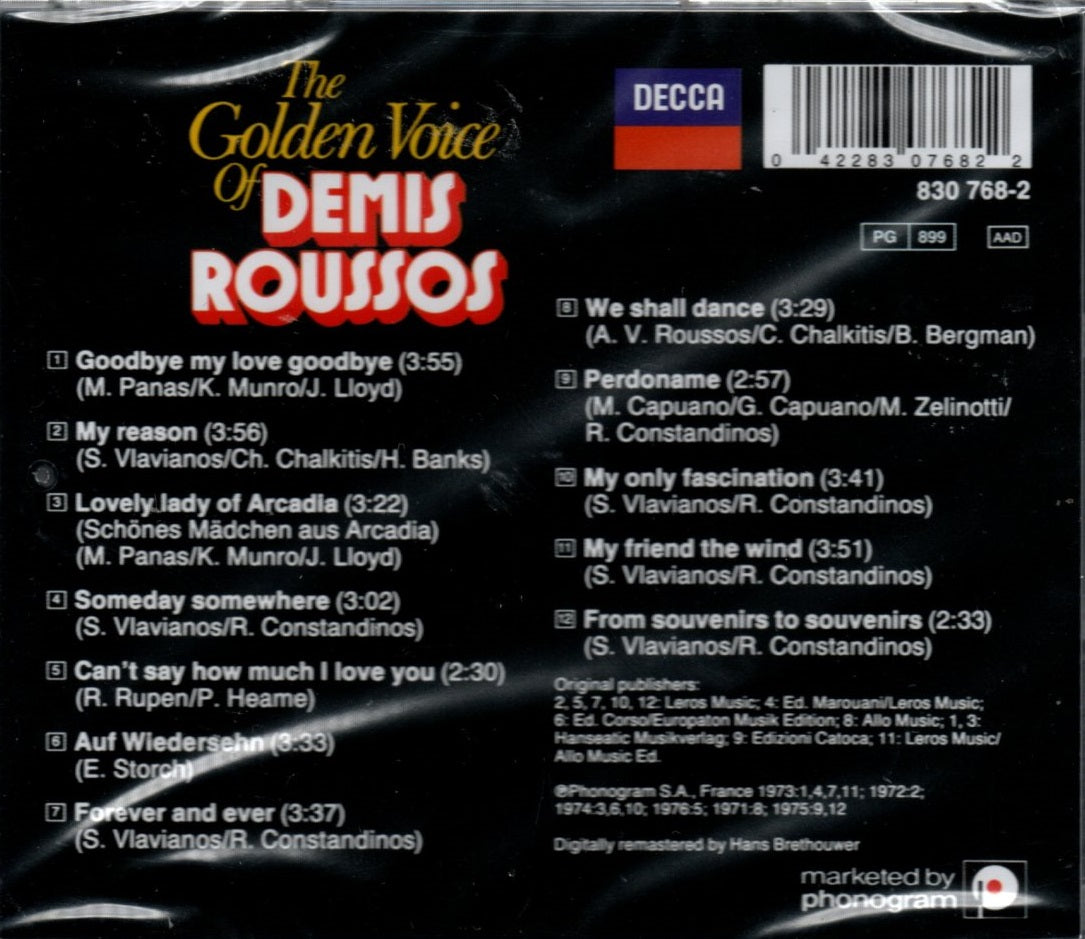 CD Demis Roussos – The Golden Voice Of Demis Roussos
