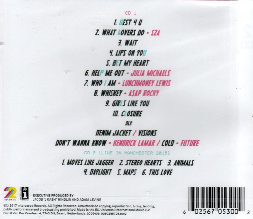 CDX2 Maroon 5 - Red Pill Blues