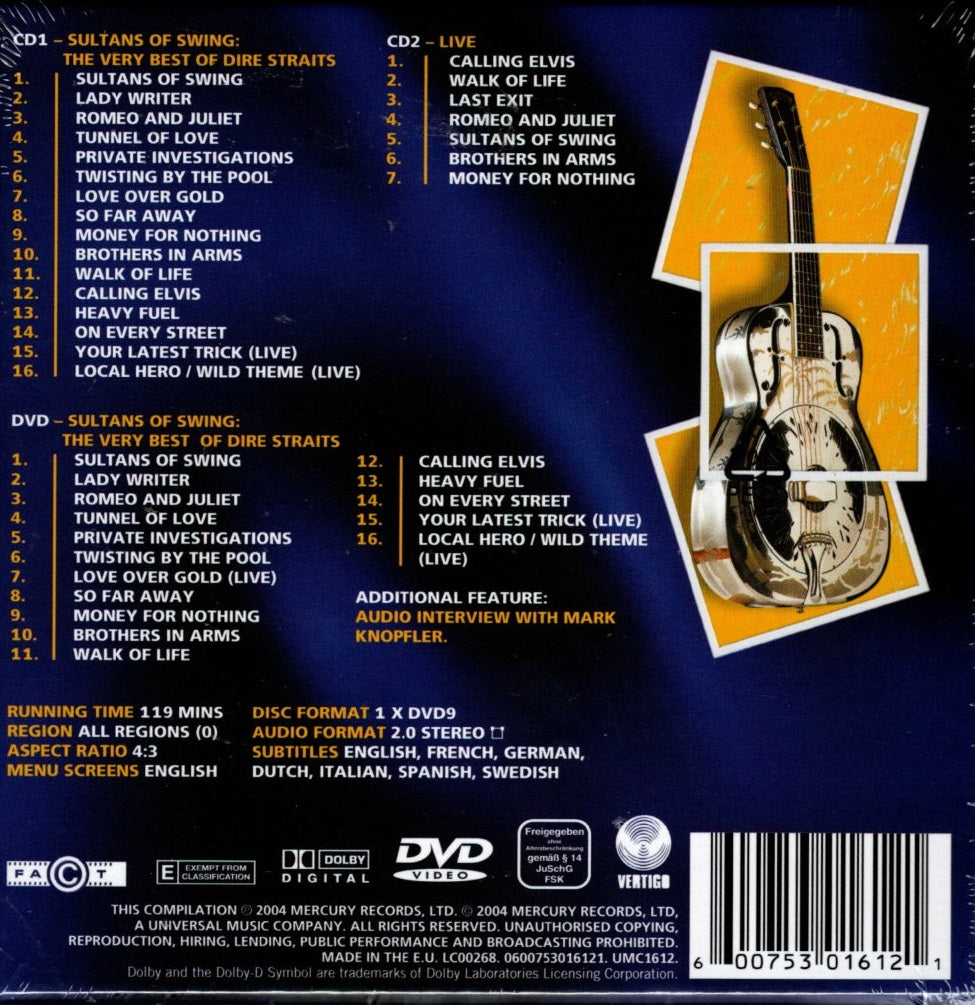 CD X2+DVD Dire Straits – Sultans Of Swing (The Very Best Of Dire Straits)
