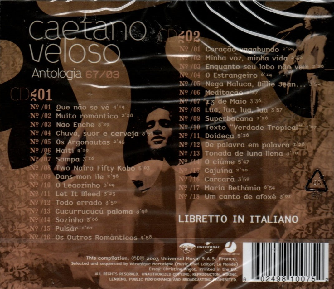 CD X2 Caetano Veloso – Antologia