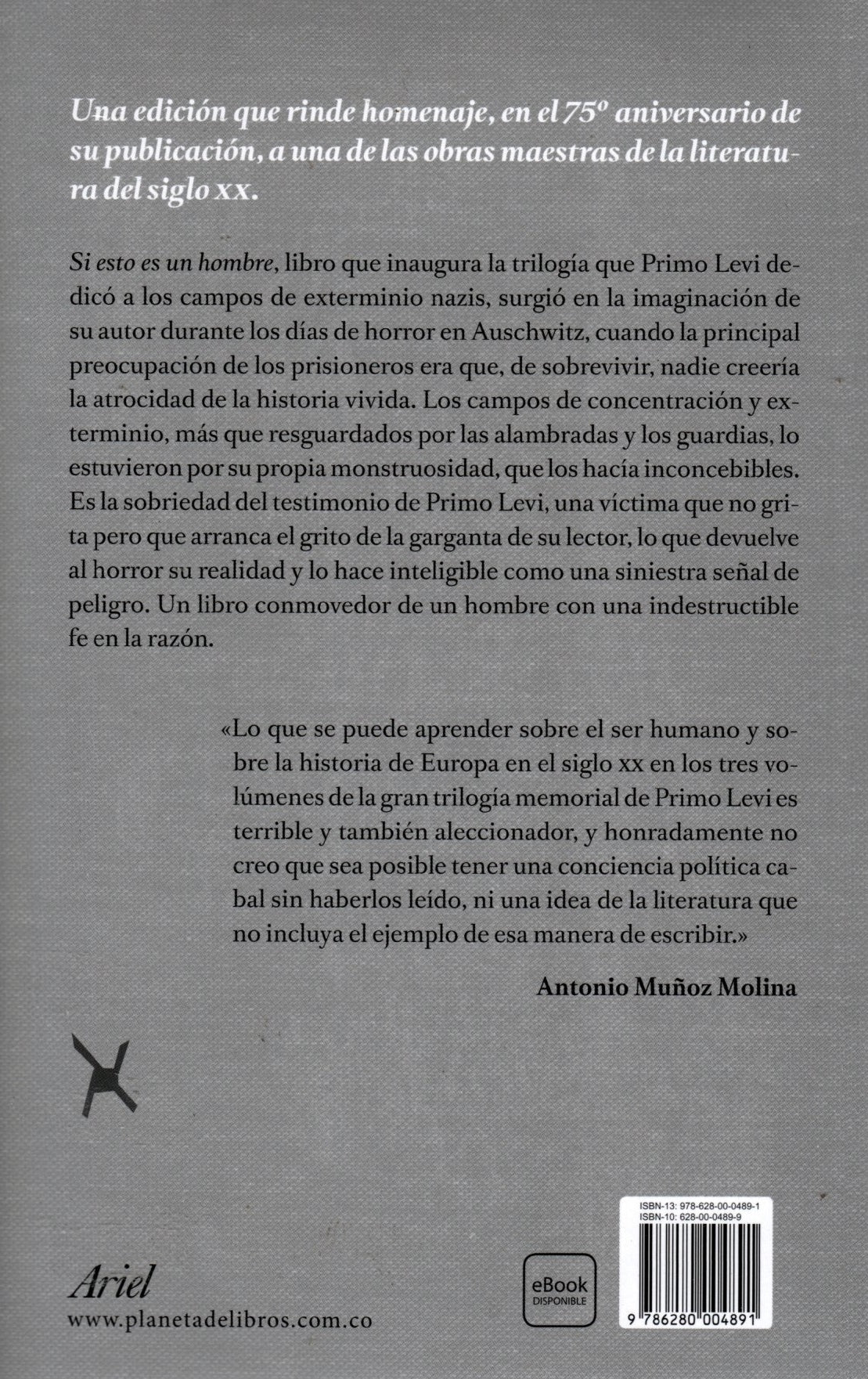 Libro Primo Levi - Si esto es un hombre