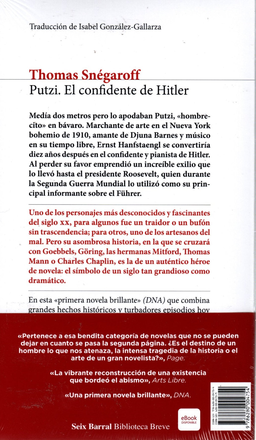 Libro Thomas Snégaroff- Putzi. El confidente de Hitler