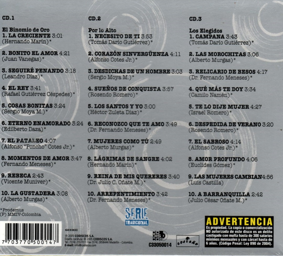 CDX3 Binomio De Oro - Serie Tradicional Vol 1