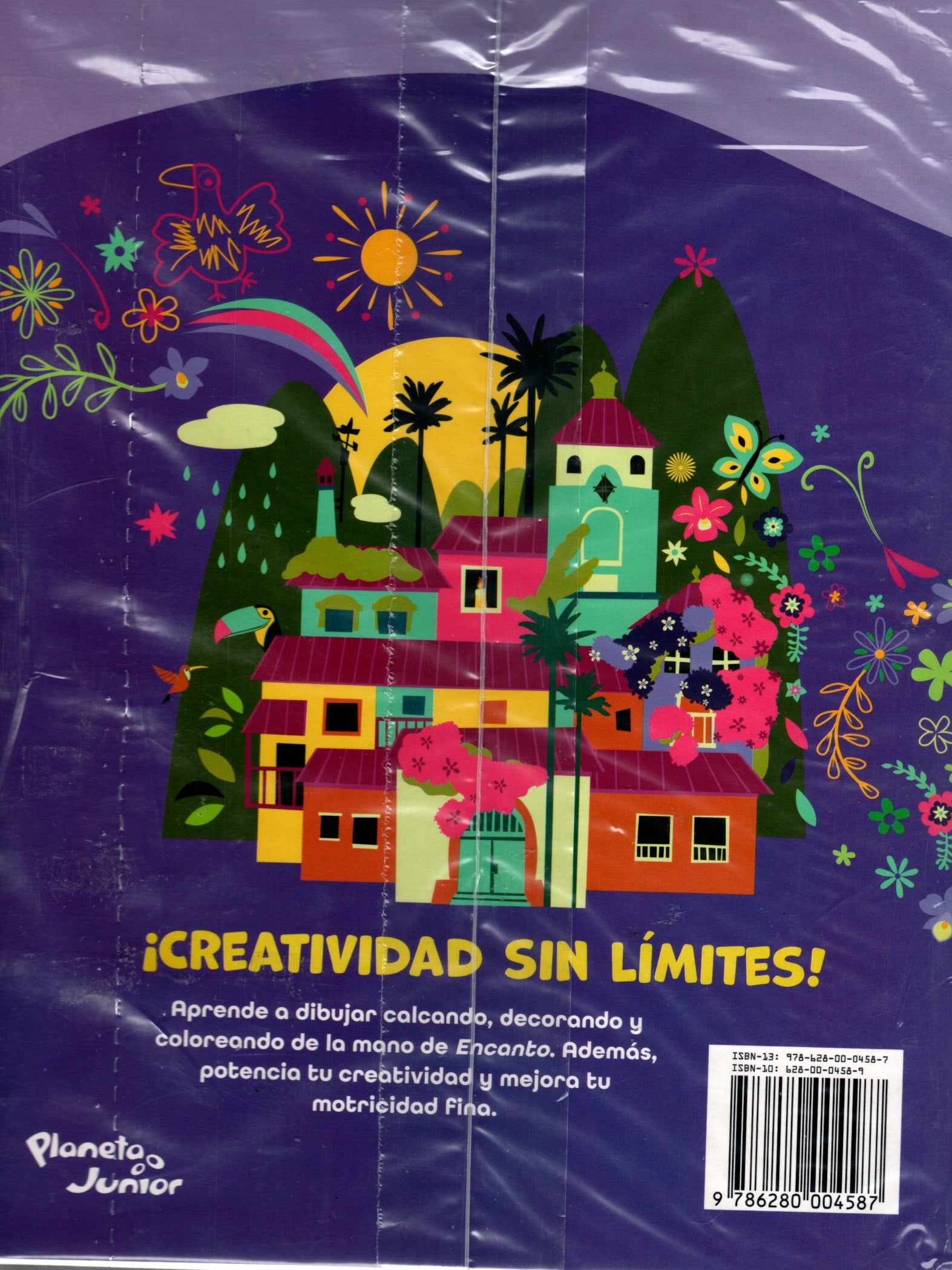 Libro Encanto Disney - Calca y colorea