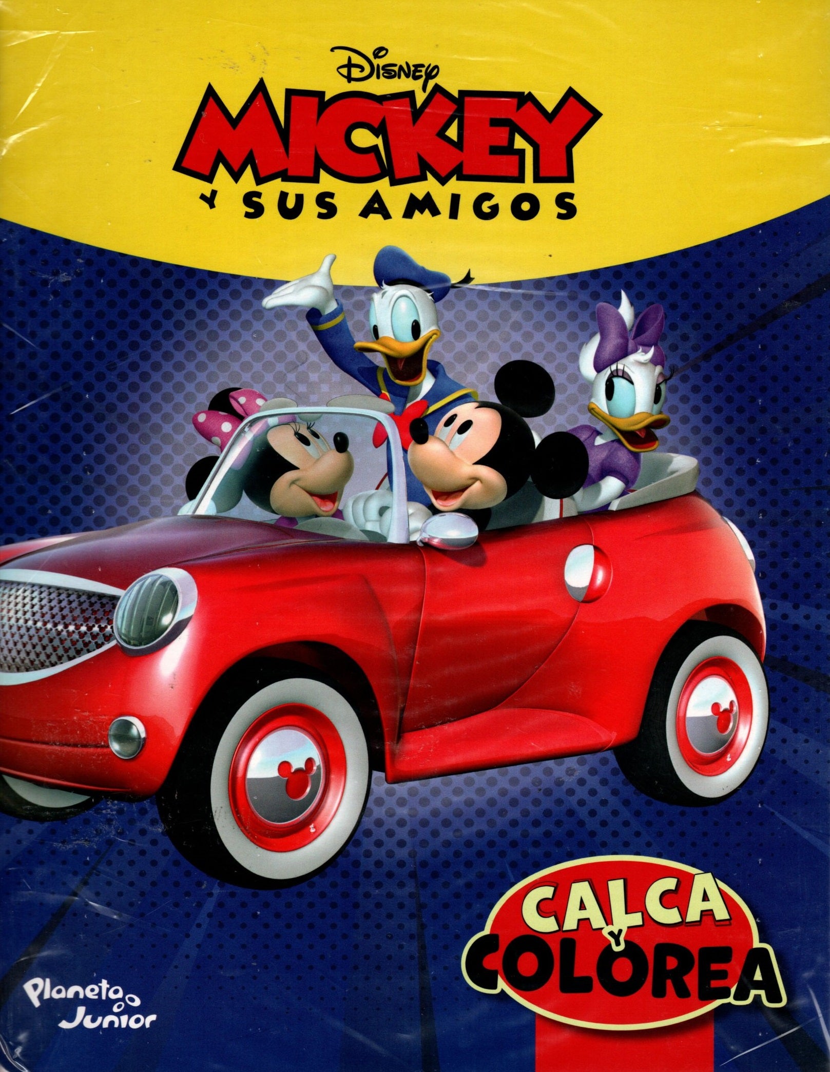 Libro Mickey y sus amigos - Calca y colorea
