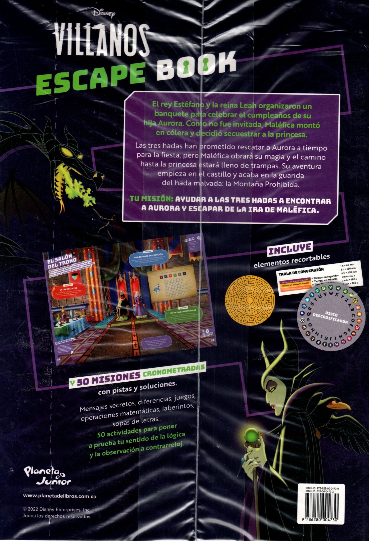 Libro Villanos Disney - Escape Book