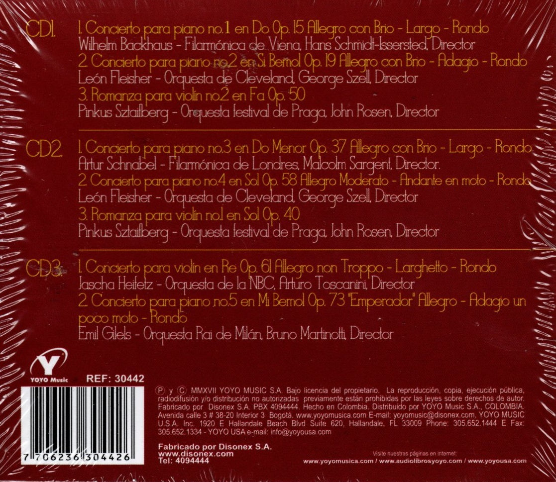 CDX3 Beethoven Maestros De La Música Clasica