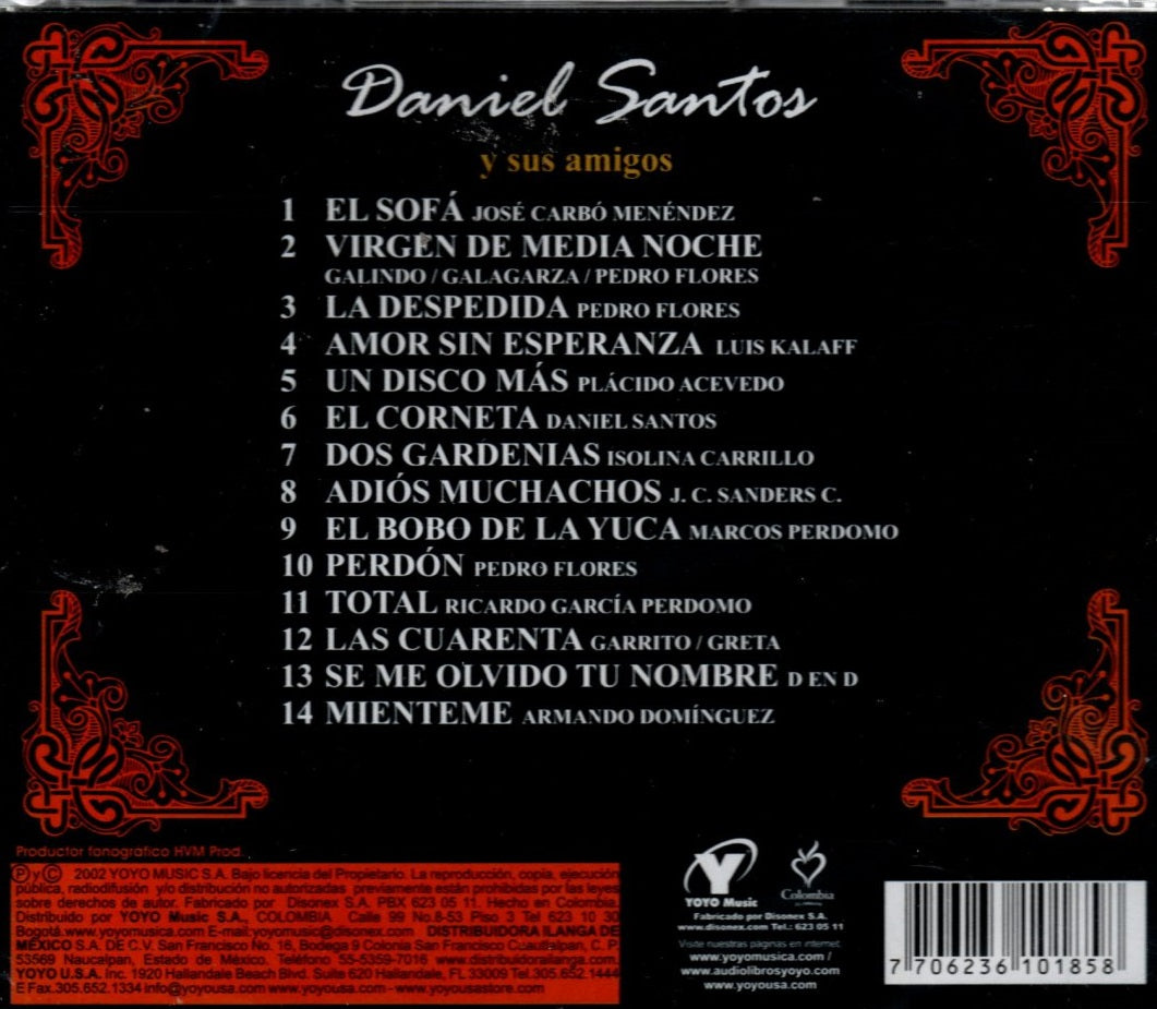 CD Daniel Santos -Serie Inmortales / Y sus Amigos
