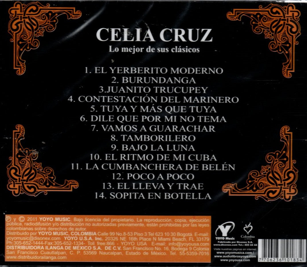 CD Celia Cruz - Serie Inmortales / Lo Mejor De Sus Clásicos