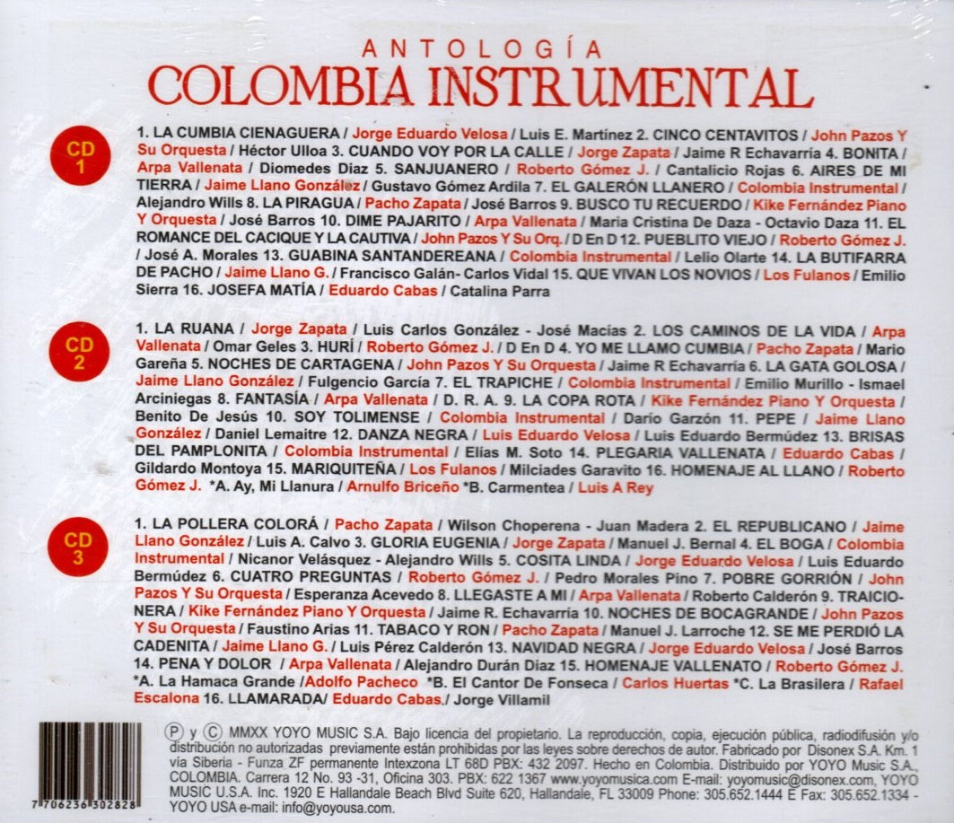 CDX3 Colombia Instrumental - World Music