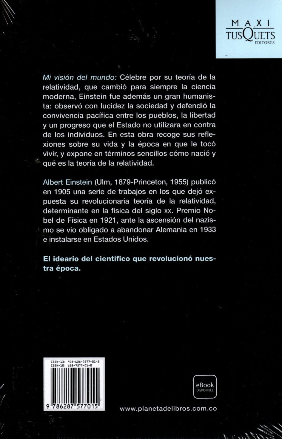 Libro Albert Einstein - Mi Visión Del Mundo