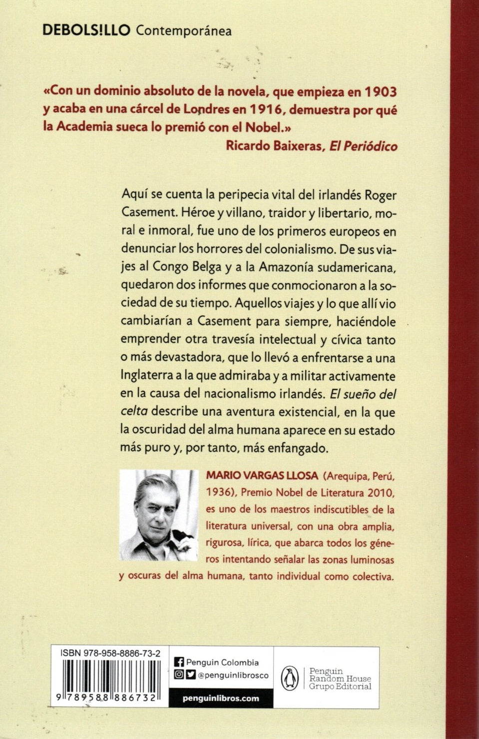 Libro Mario Vargas Llosa - El sueño del celta