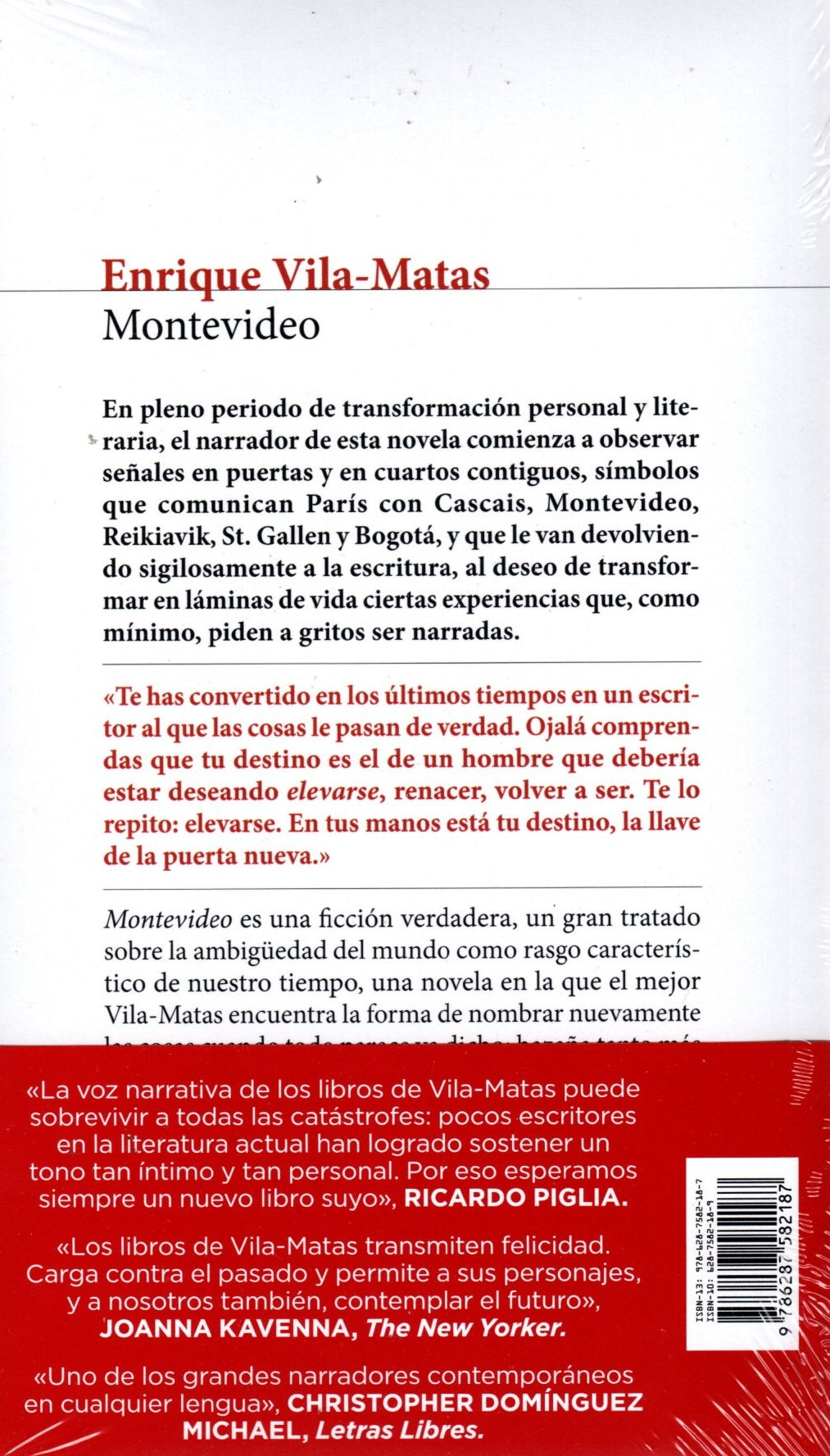 Libro Enrique Vila-Matas - Montevideo