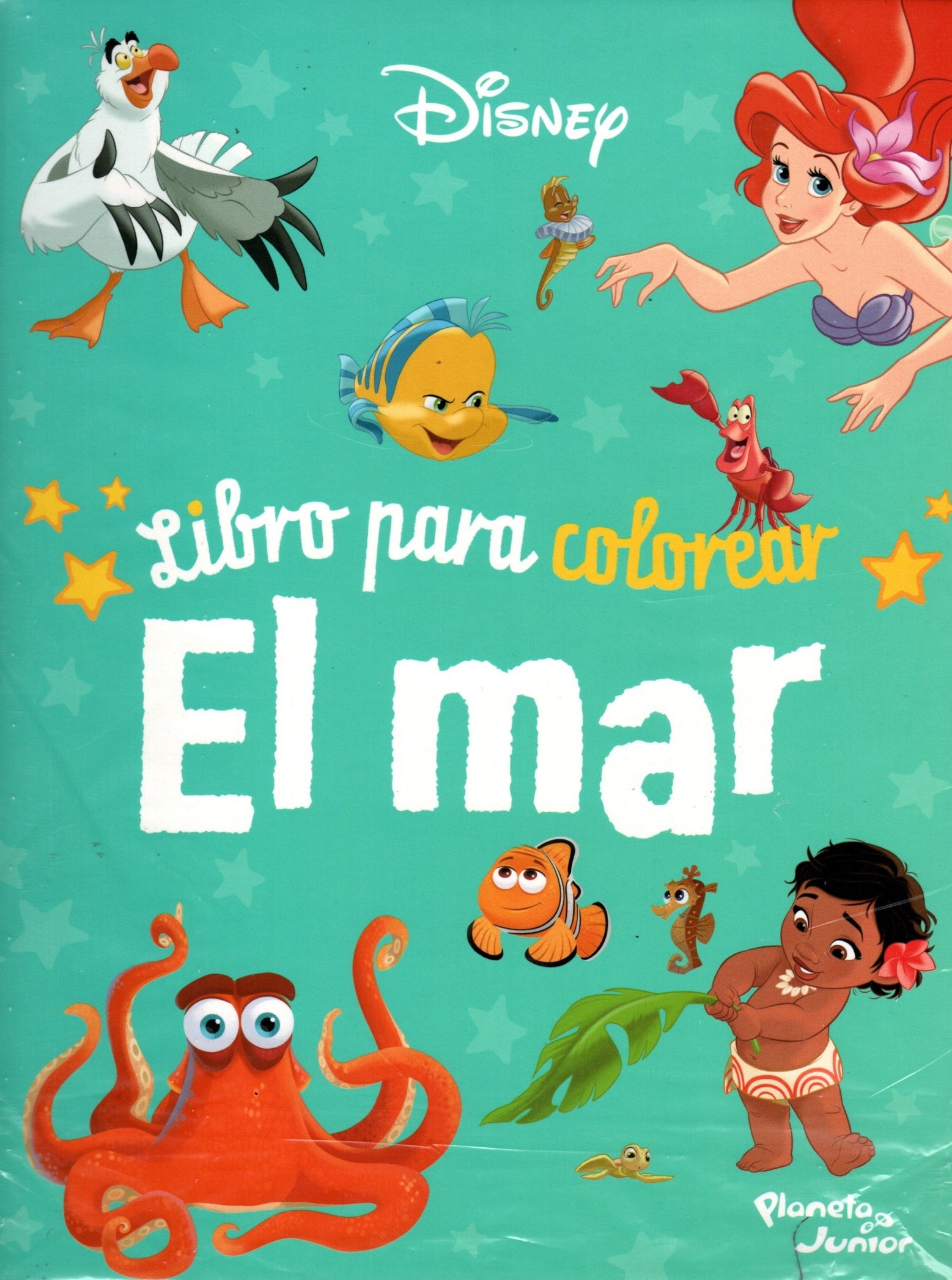 Libro Disney - Libro para colorear. El mar