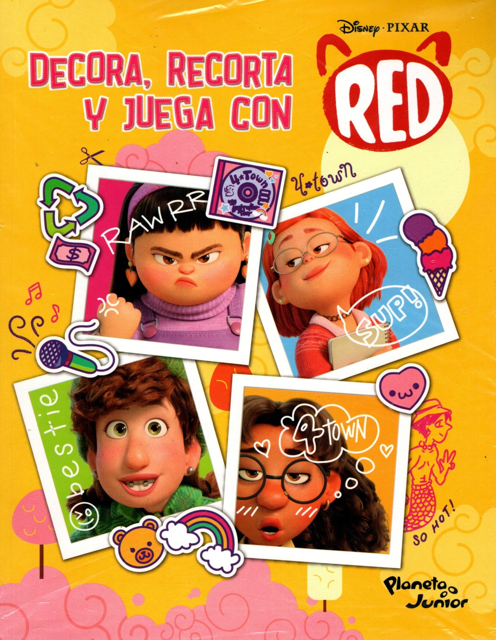 Libro Disney- Decora, recorta y juega con Red