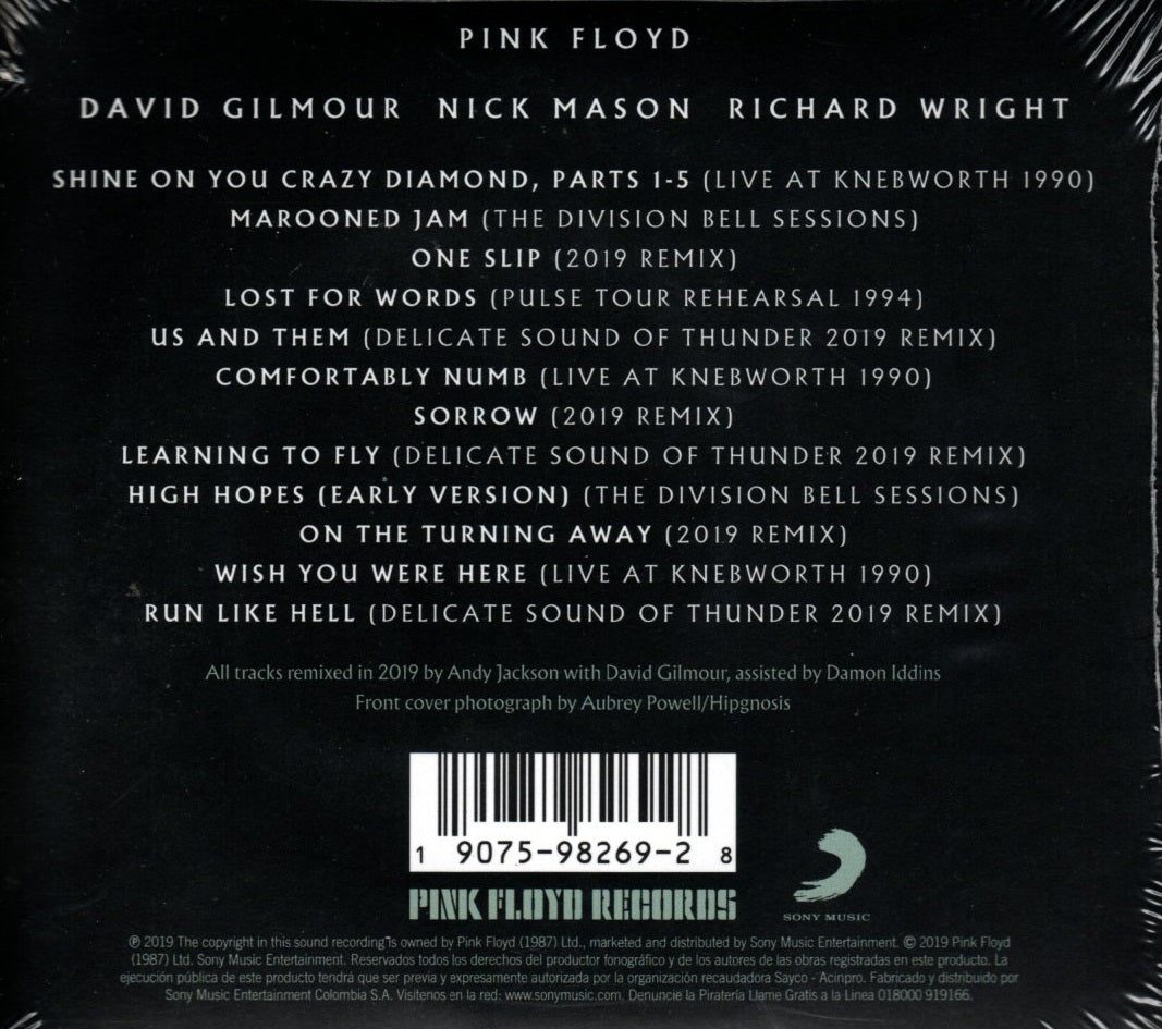 CD Pink Floyd – The Later Years