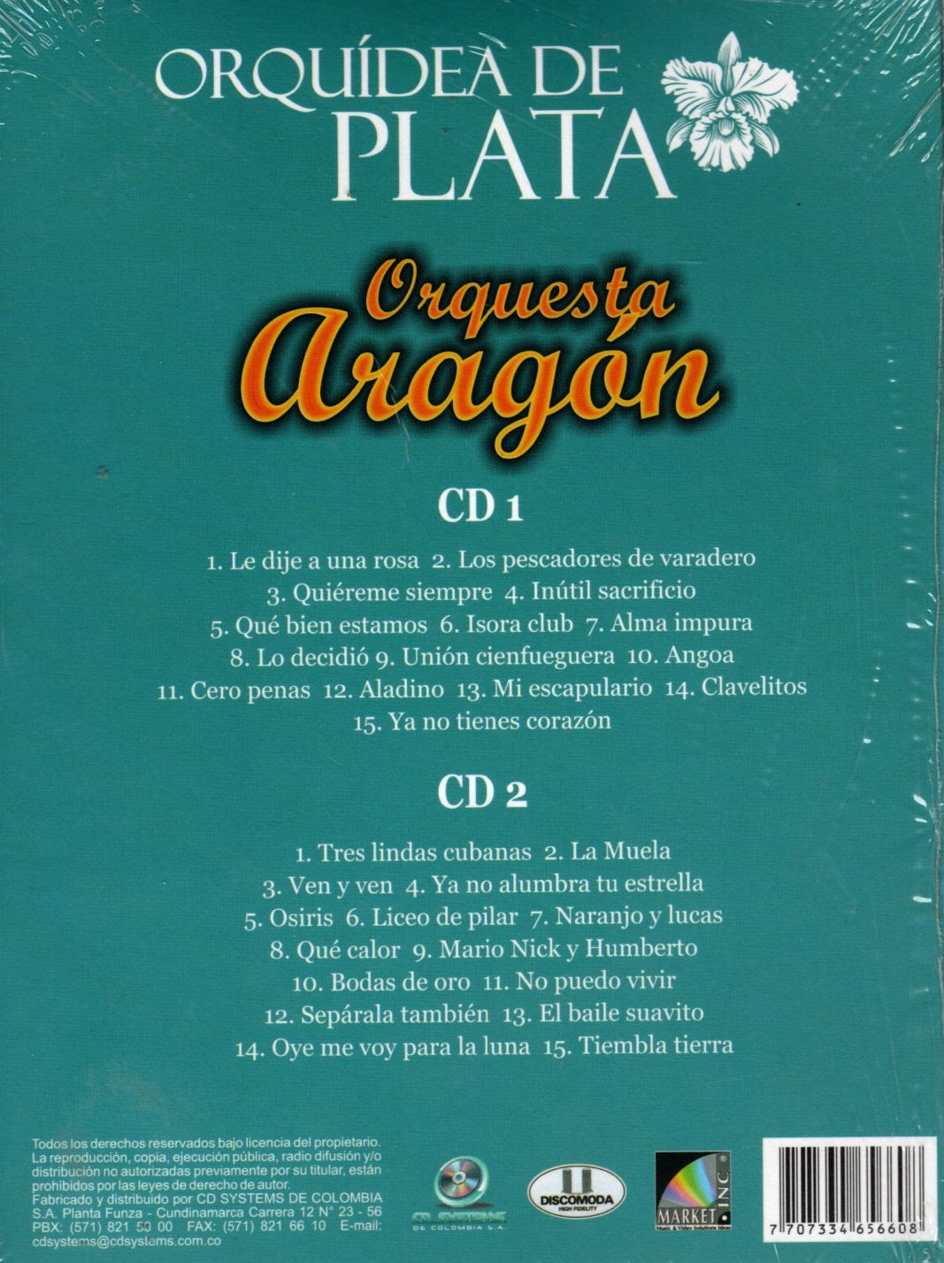 CD X2 Orquesta Aragón - Orquídea de Plata