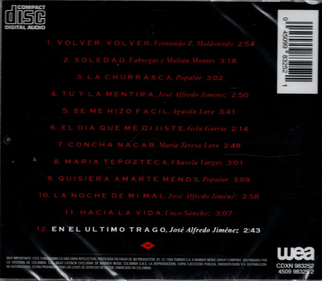 CD Chavela Vargas – Volver, Volver