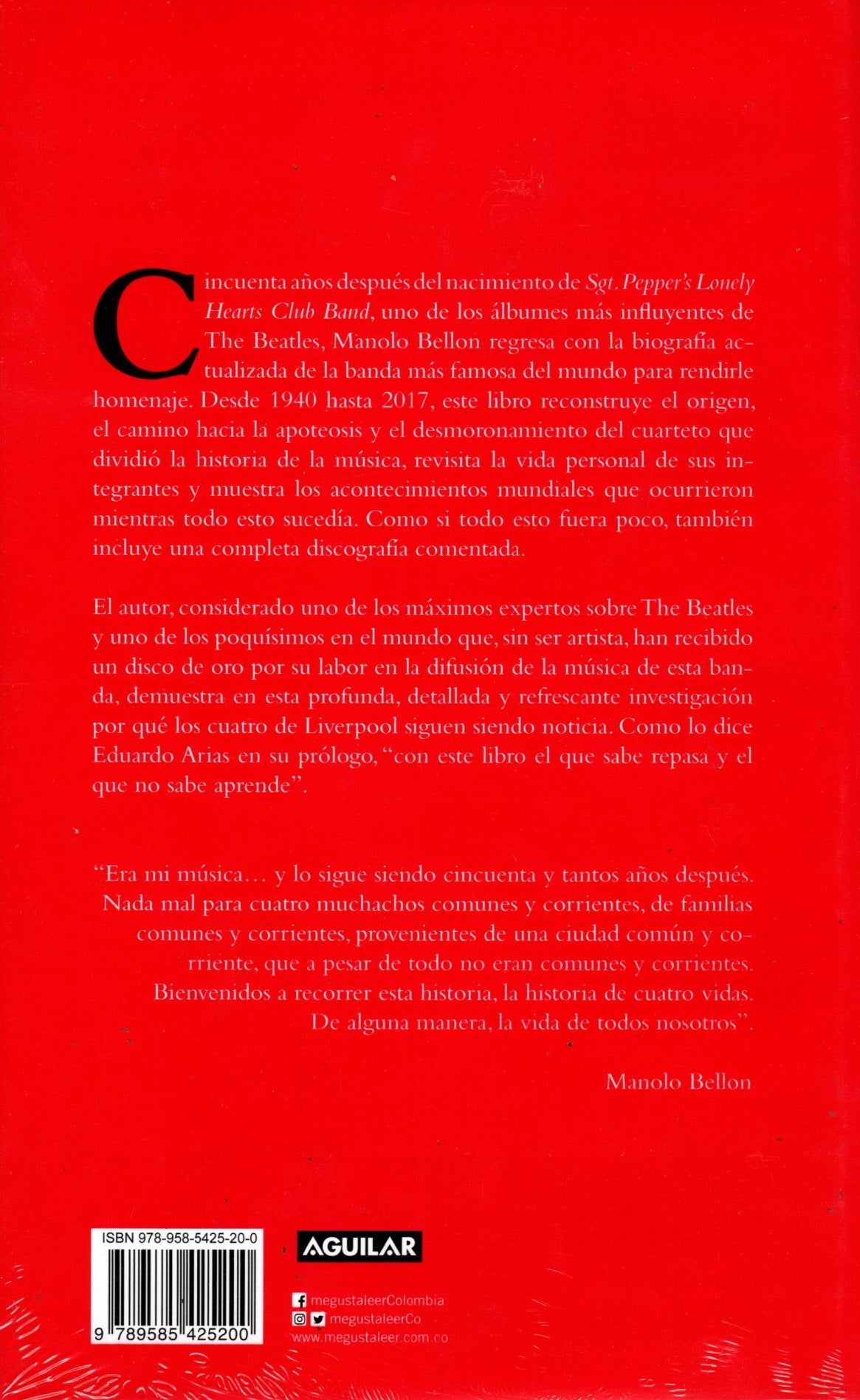 Libro Manolo Bellon - The Beatles La historia