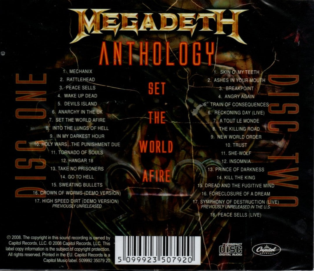 CDX2 Megadeth – Anthology: Set The World Afire