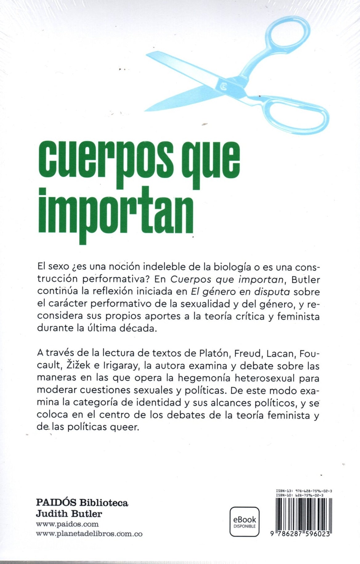 Libro Judith Butler - Cuerpos Que Importan