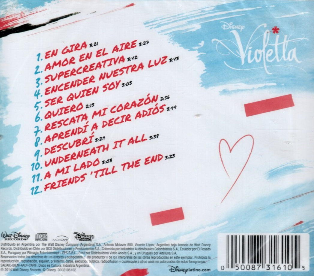 CD Violetta – Gira Mi Canción