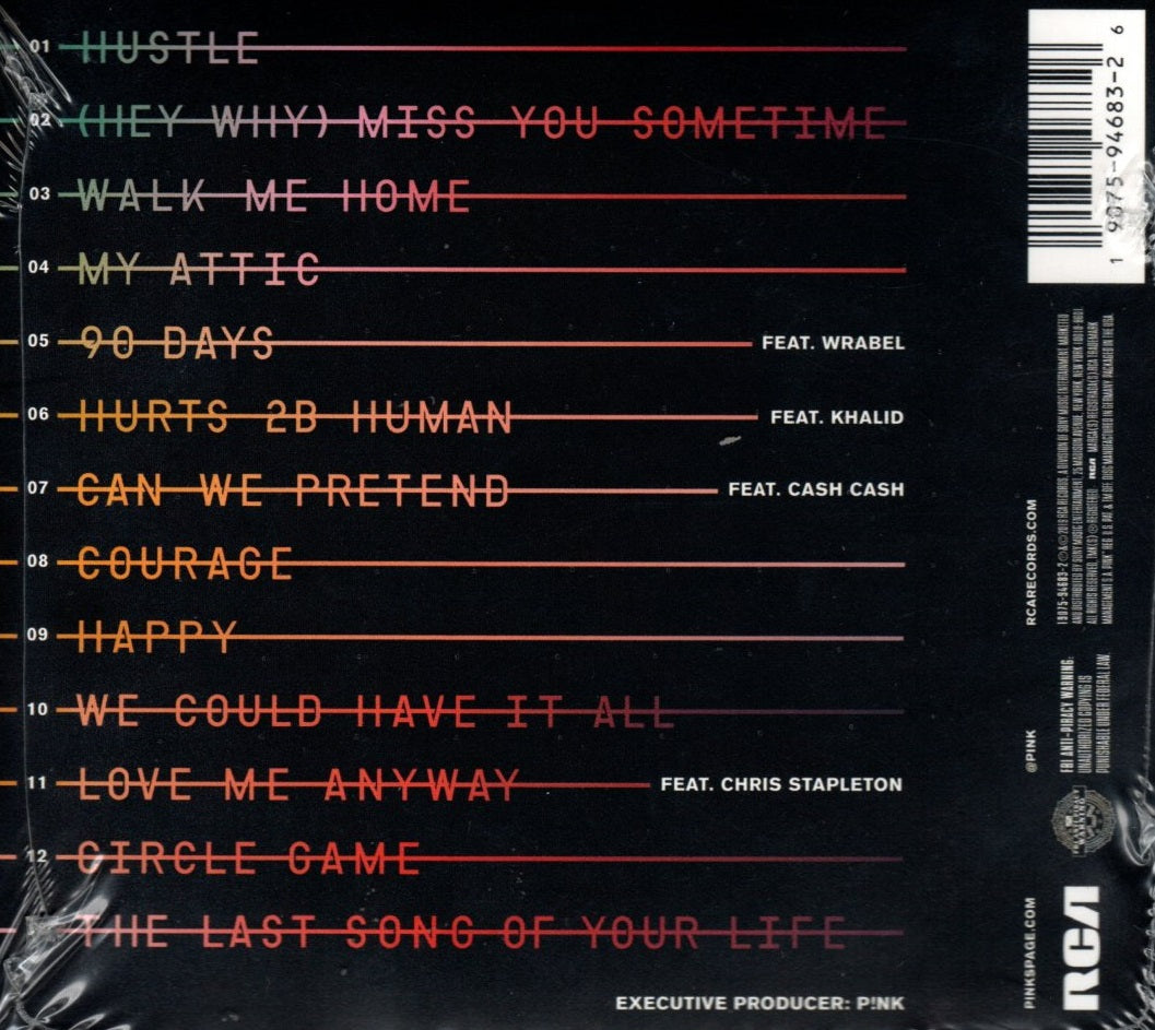 CD P!nk - Hurts 2B Human