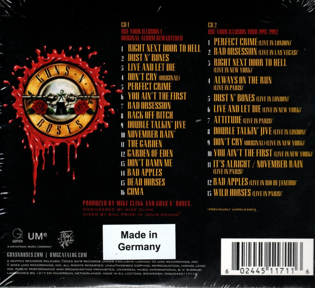 CDX2 Guns N' Roses – Use Your Illusion I