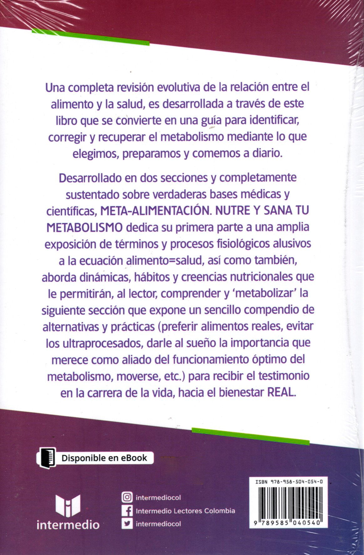 Libro Óscar Rosero Olarte M D - Meta alimentación