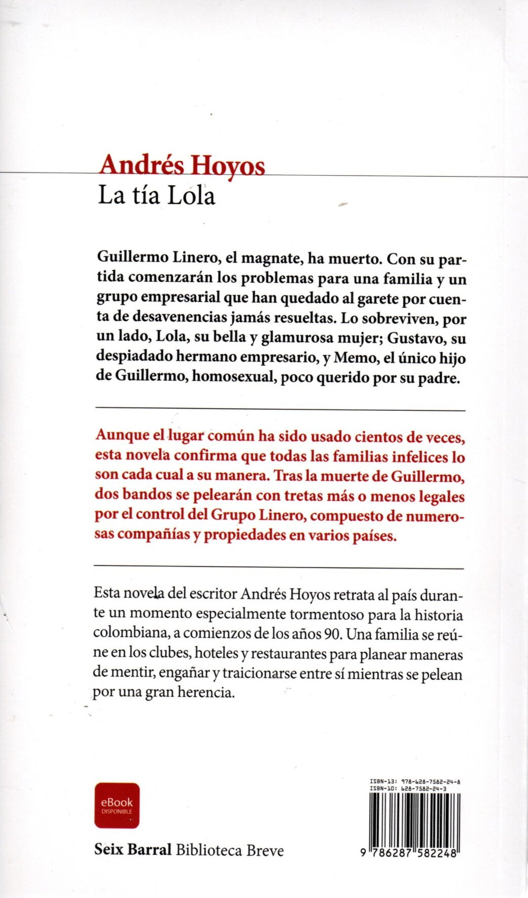 Libro Andrés Hoyos -La tía Lola