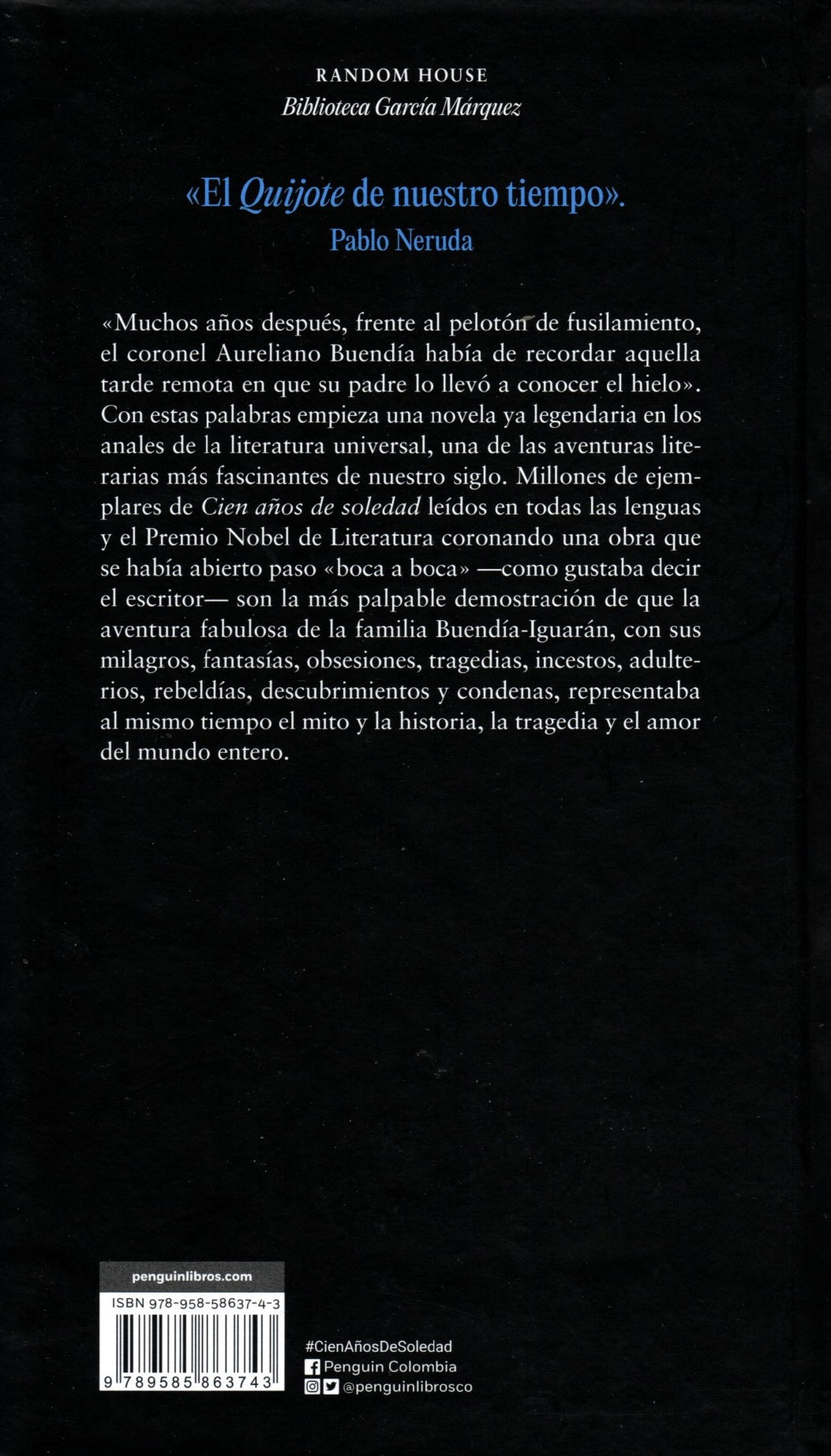 Libro Gabriel García Márquez -Cien Años De Soledad