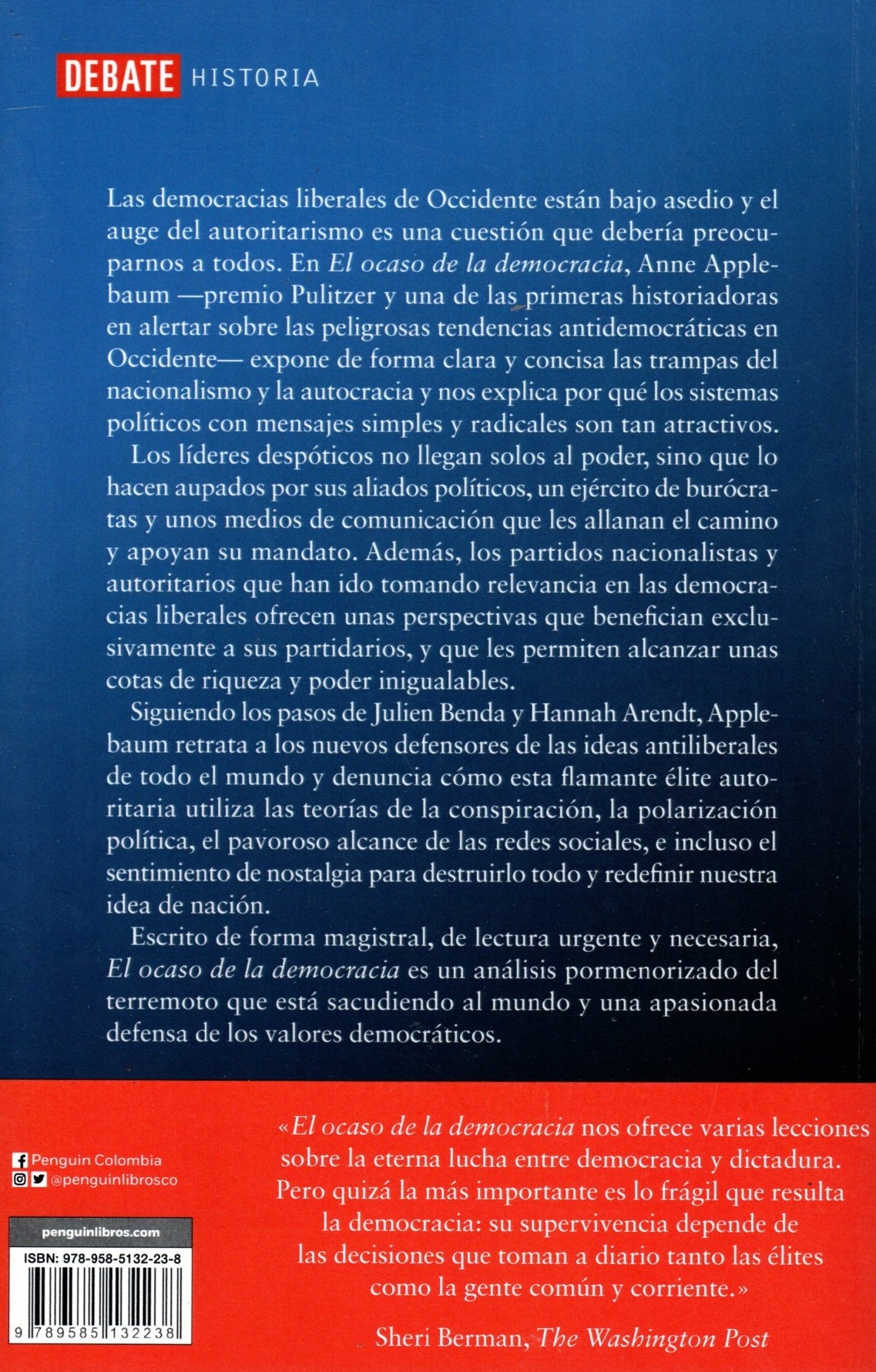 Libro Anne Applebaum - El Ocaso De La Democracia
