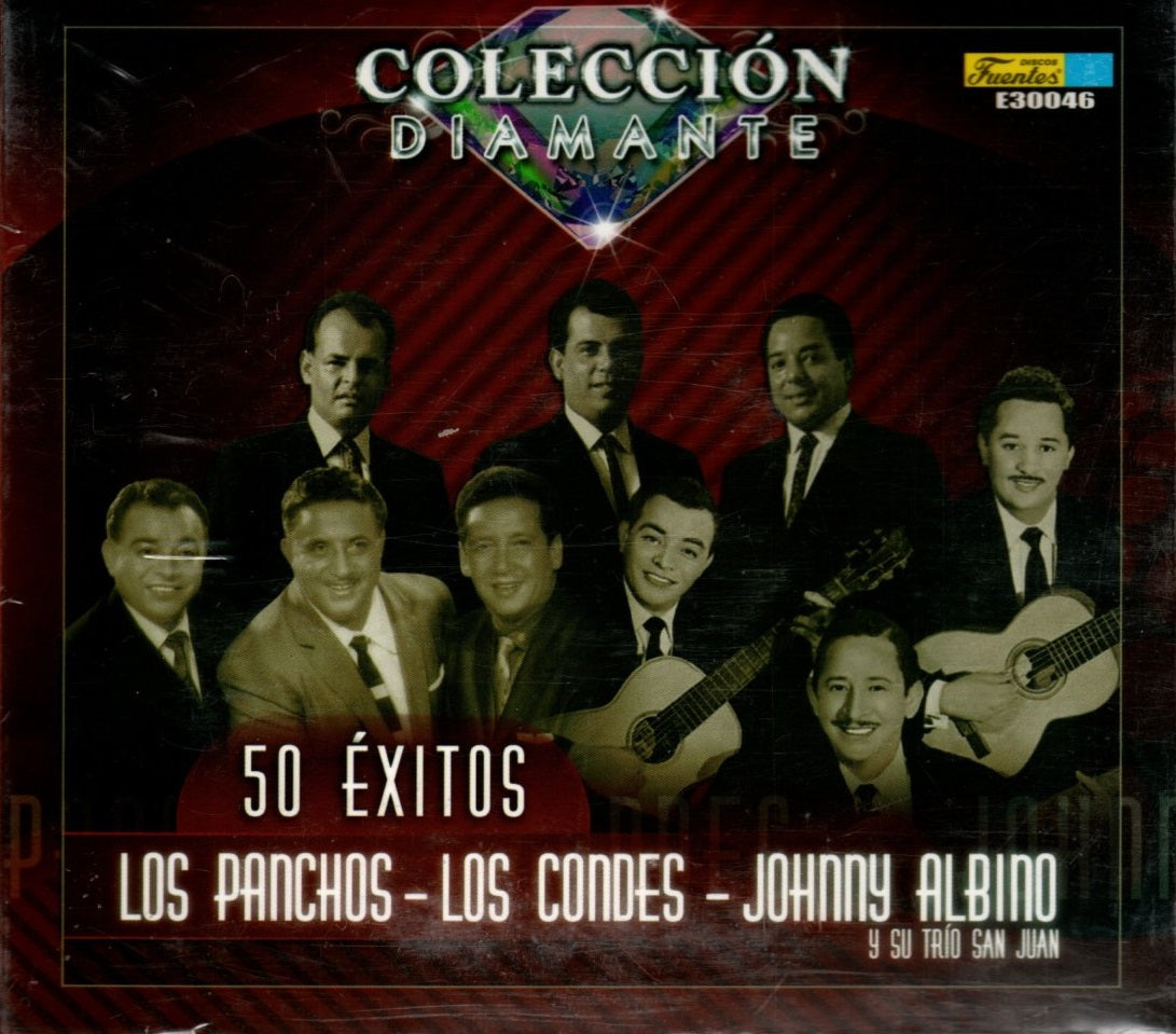CD X3 COLECCION DIAMANTE / LOS PANCHOS- CONDES- JOHNNY ALBINO
