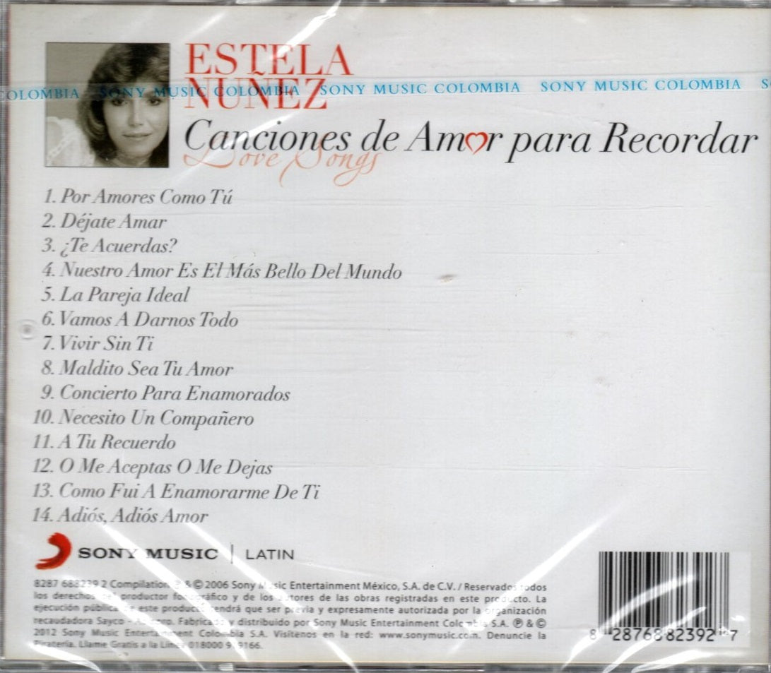 CD CANCIONES DE AMOR PARA RECORDAR / ESTELA NUÑEZ