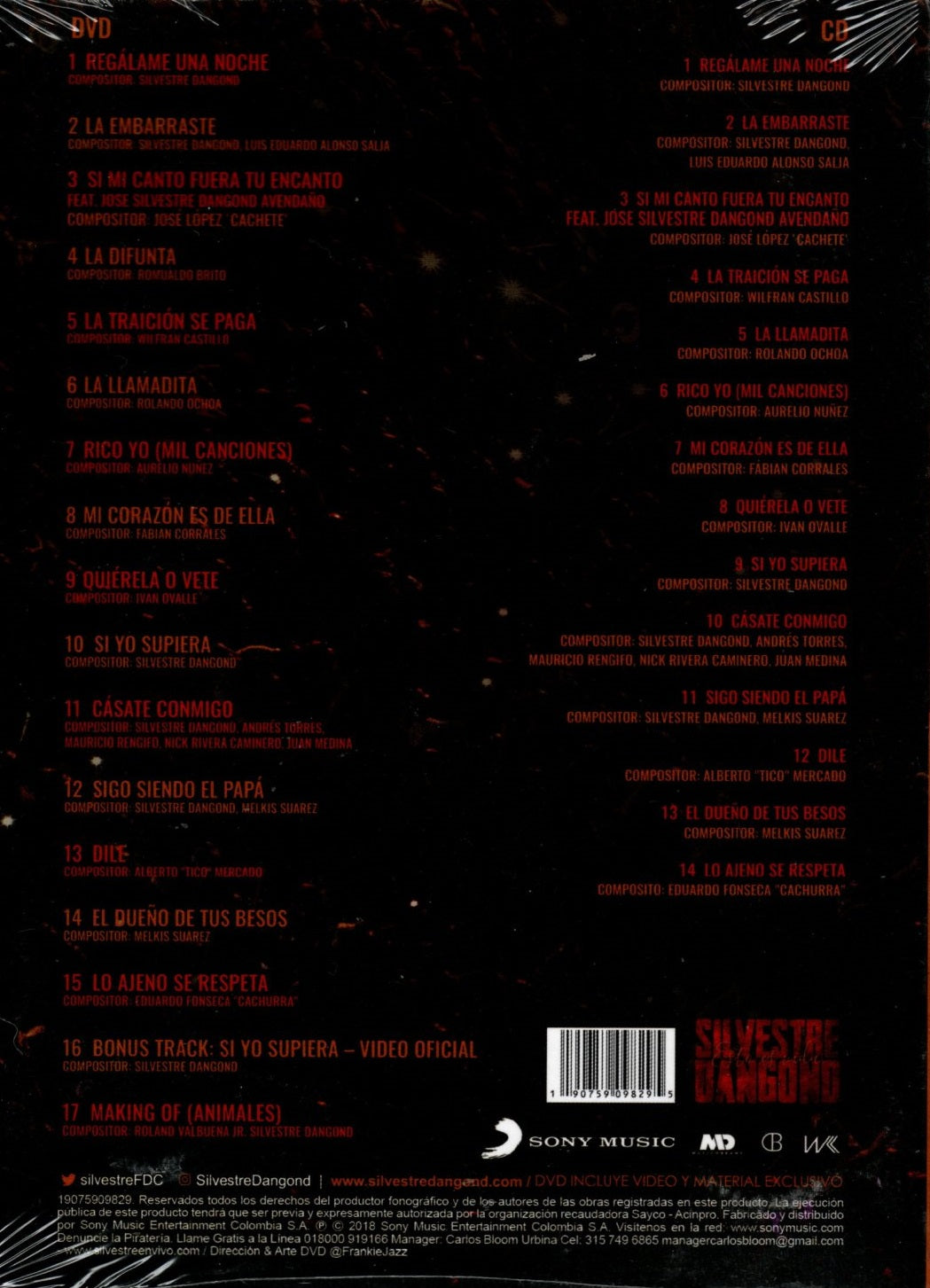 CD+DVD Esto Es Vida 2018/En Vivo Silvestre Dangond
