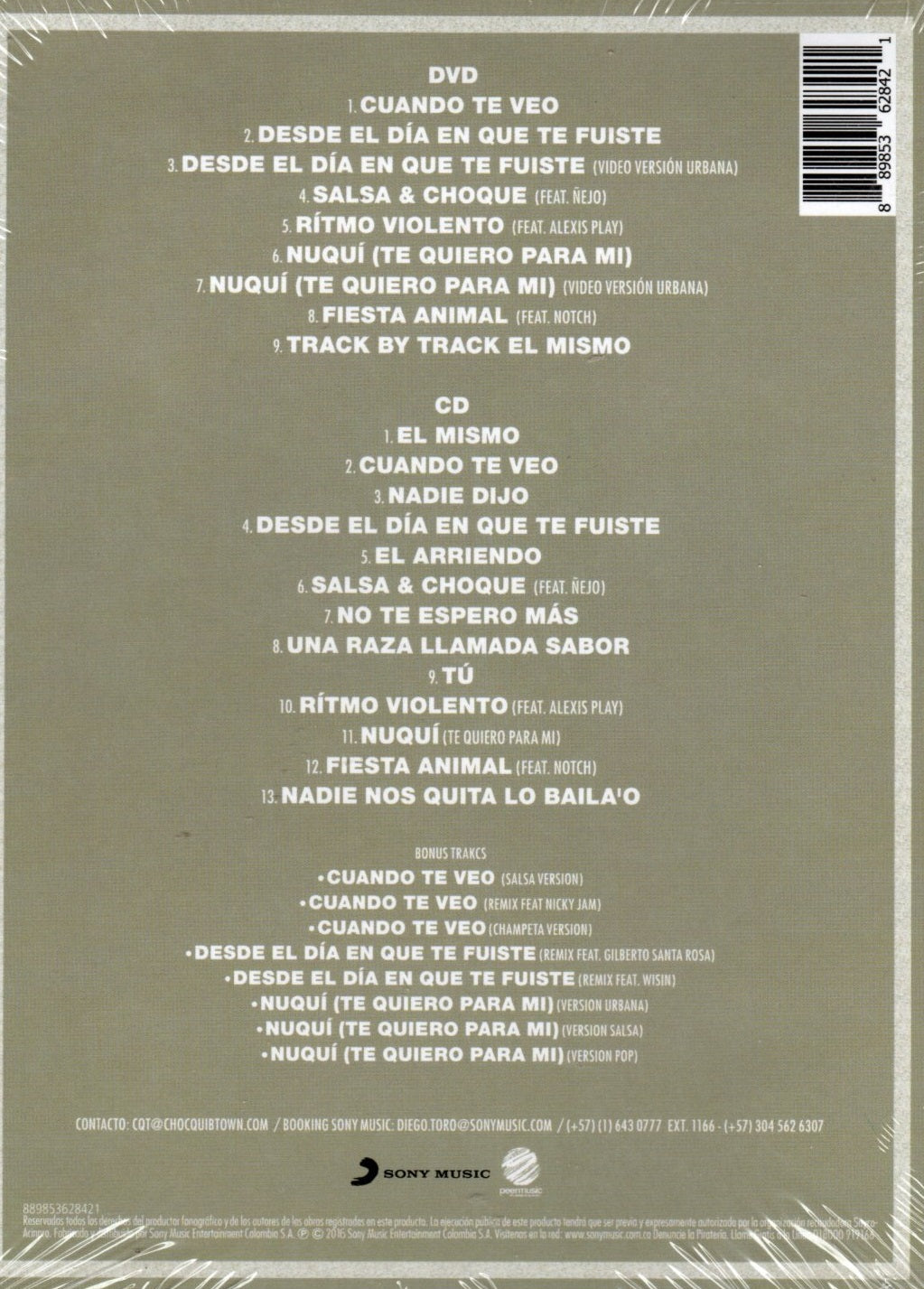 DVD+CD El Mismo (Edición Limitada) - Chocquibtown