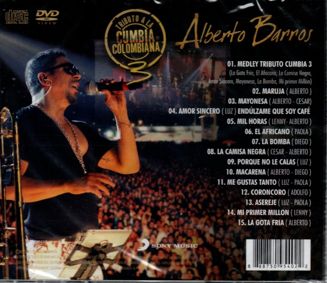 DVD+CD Tributo A La Cumbia - Alberto Barros