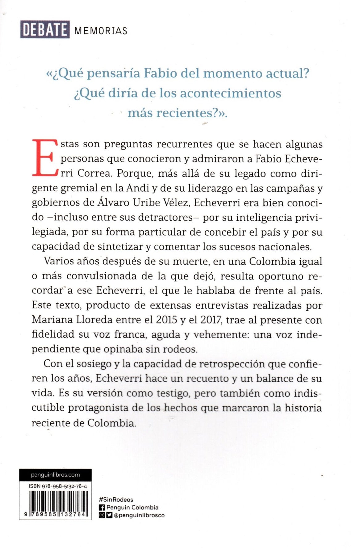 Libro Mariana Lloreda Garcés - Sin rodeos