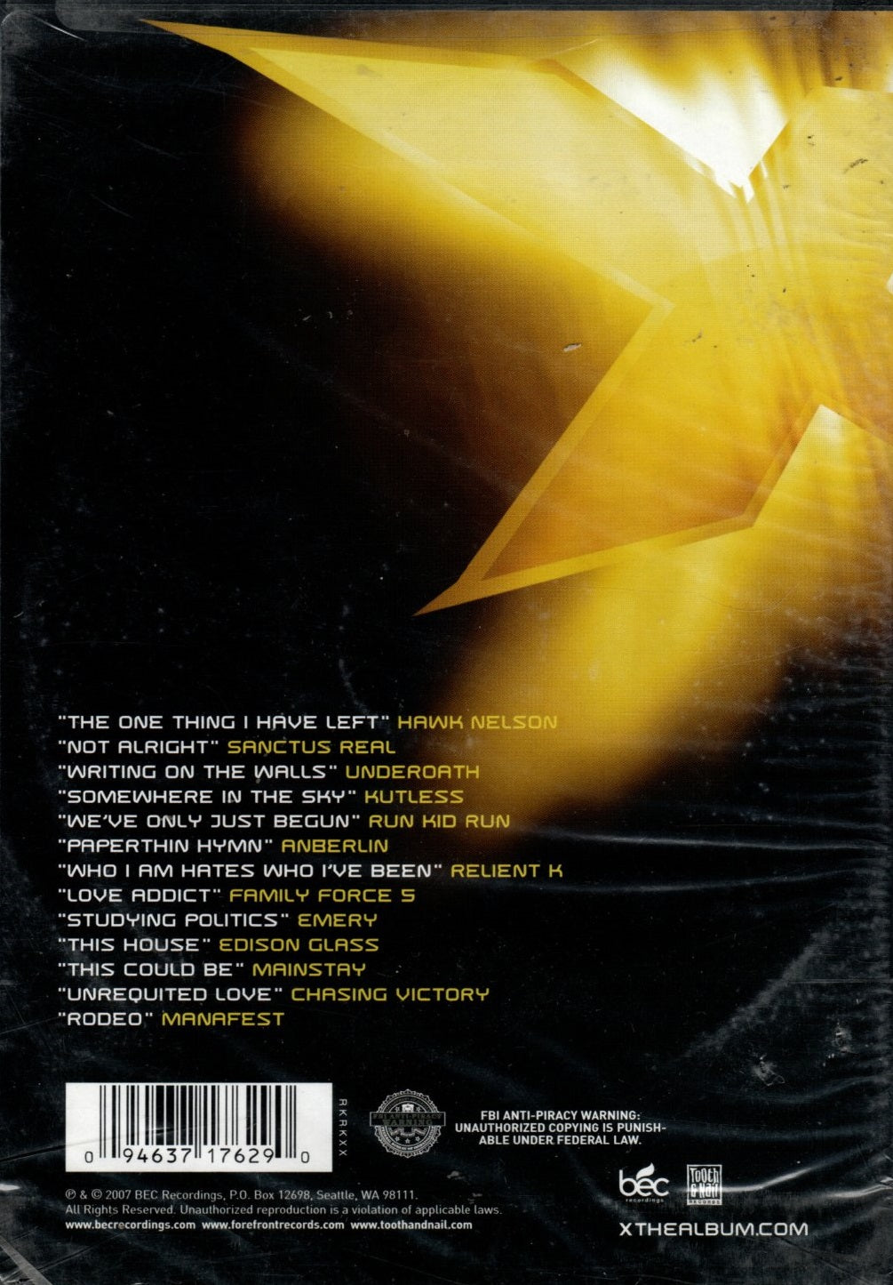 DVD X 2007 - The Videos - Christian Rock Hits