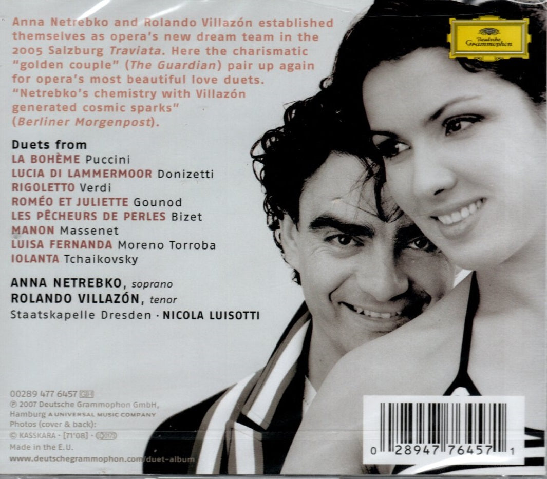 CD Anna Netrebko & Rolando Villazón, Staatskapelle Dresden, Nicola Luisotti – Duets