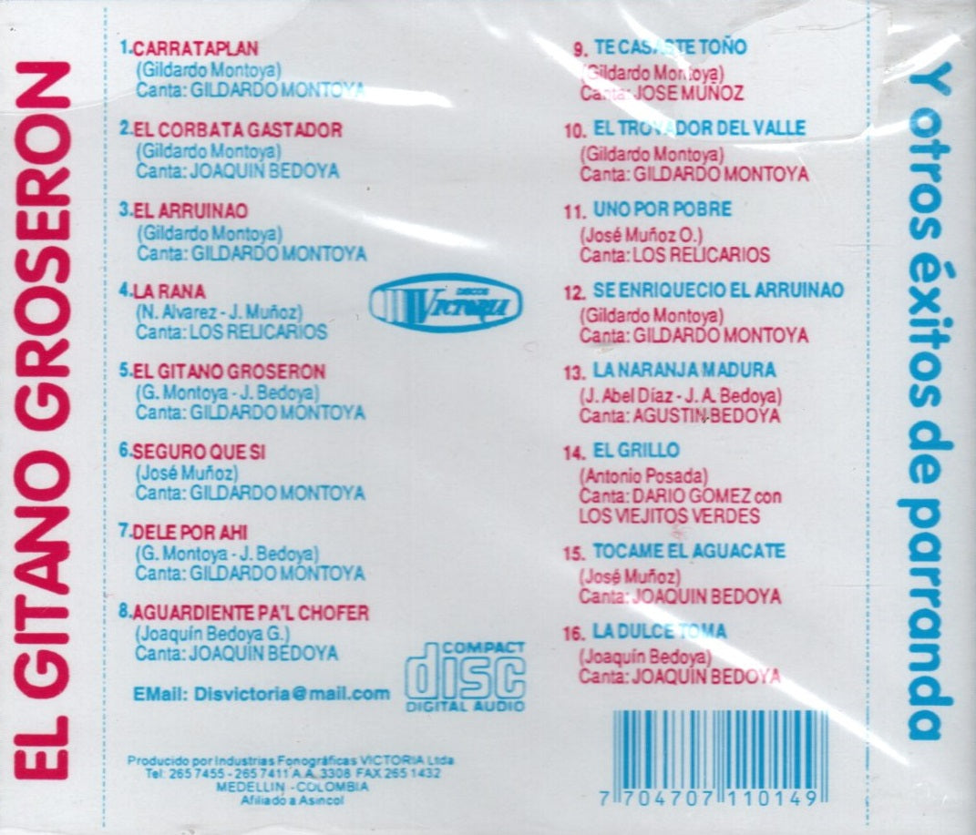 CD El Gitano - El Gitano Groseron Y Otros Éxitos De Parranda