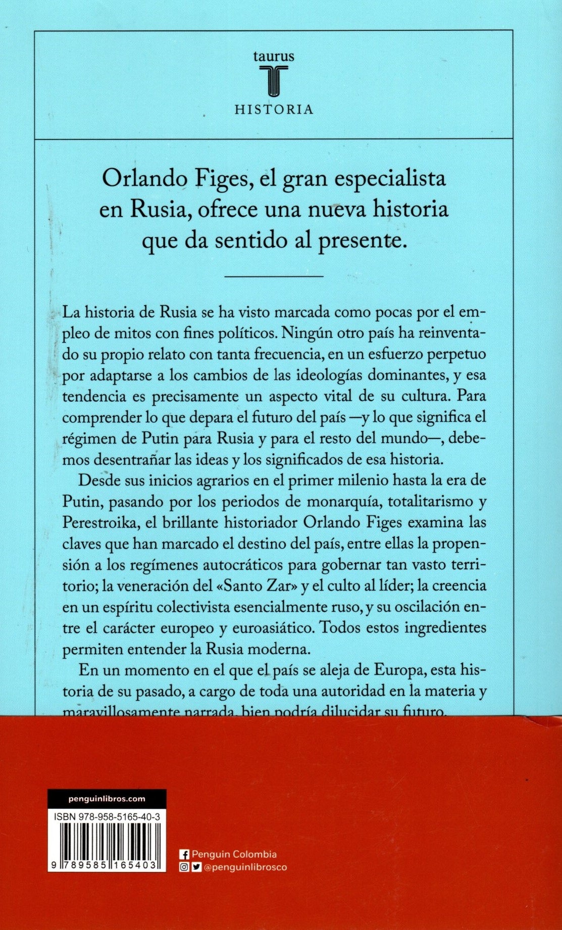Libro Orlando Figes - La Historia De Rusia